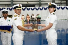 Sub Lt Aastha Poonia scripts history, joins fighter stream in Indian Navy aviation