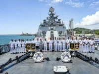 INS Sahyadri arrives at Malaysia's Kemaman Port, set to enhance bilateral engagement