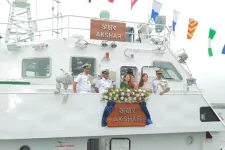 New Fast Patrol Vessel 'Akshar' Joins Indian Coast Guard Fleet in Karaikal