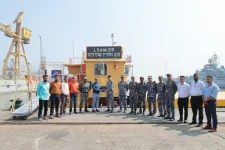 Indian Navy Inducts 11th Indigenous Ammunition Cum Torpedo Missile Barge, Boosting Firepower Logistics