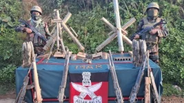Assam Rifles uncovers massive illegal arms cache in Mizoram’s Champhai district
