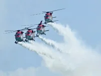 Indian Air Force’s Sarang Helicopter Team Displays Aerial Skills at Singapore Airshow 2026