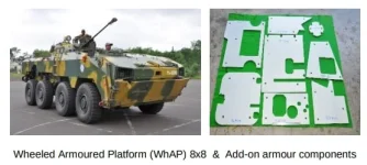 DRDO Pioneers Indigenous Lightweight Armor for WhAP 8×8 Wheeled Platform