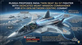 Russia Proposes India Twin-Seat Su-57 Fighter with Dedicated MUMT Mission Commander for 6th-Gen Network-Centric Combat