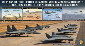 IAF Plans to Equip Fighter Squadrons with Ghatak Stealth Drones to Bolster SEAD and Deep Penetration Strike Capabilities
