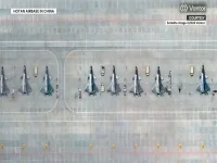 Satellite Imagery Reveals China Deployed 12 J-20 Stealth Fighter Jets Near India's Northern Frontier Boundaries